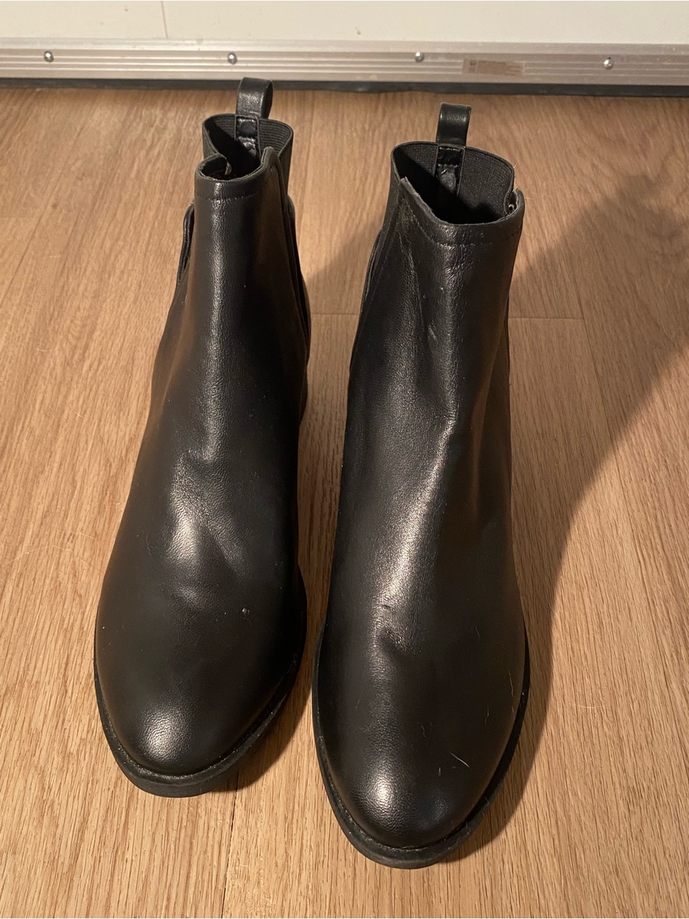 Classic Black Leather Ankle Boots